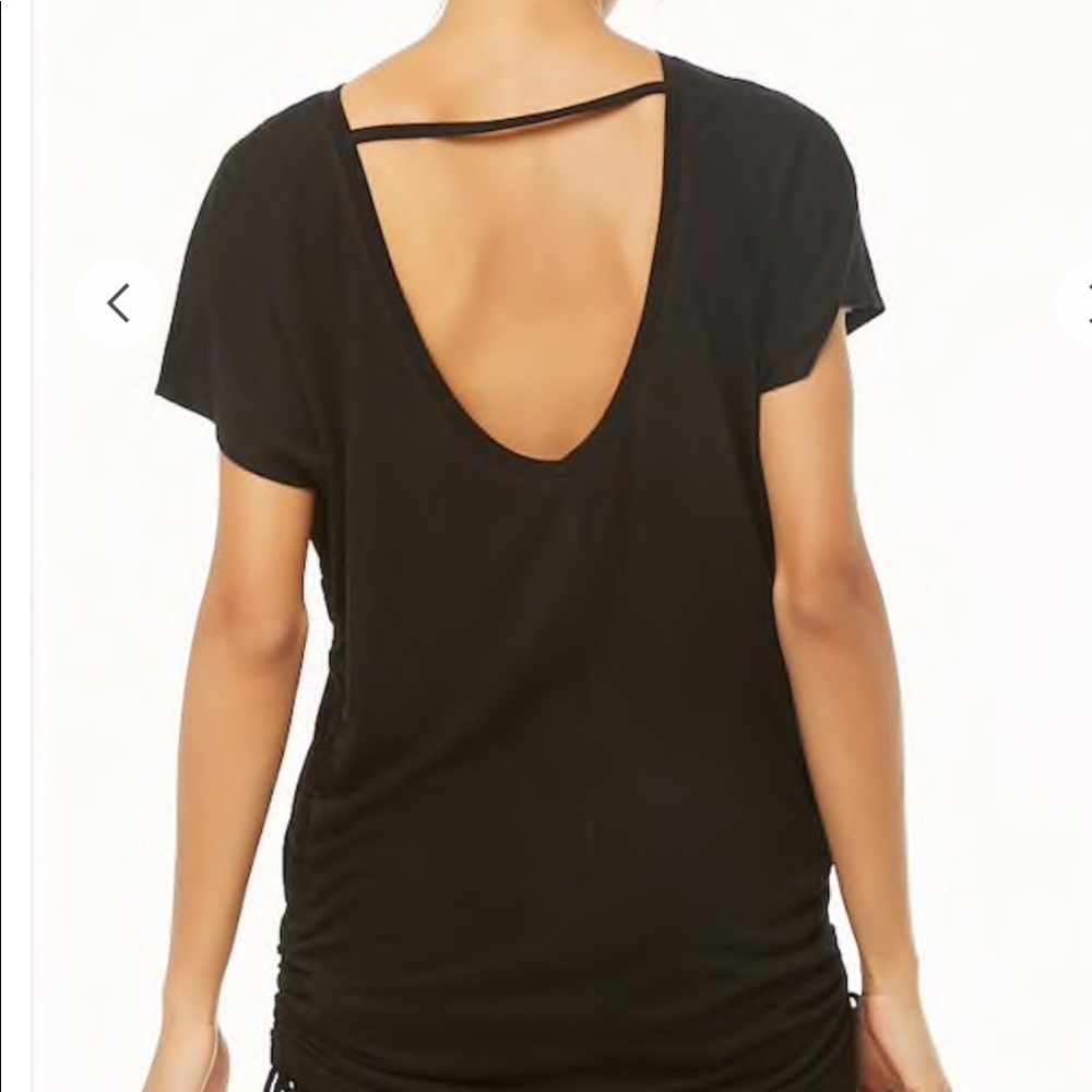 Active Ruched Cutout T-shirt - Picture 4 of 4